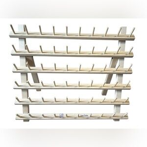 June Tailor Wooden Thread Rack 60 Spool Sewing Organizer Holder